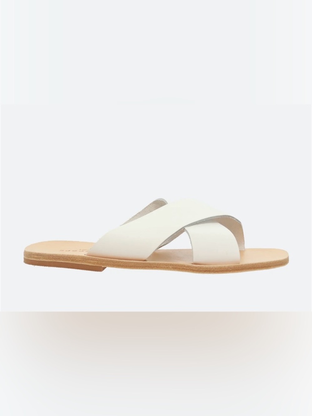 Gravitypope Women's White Crisscross Slide Sandal